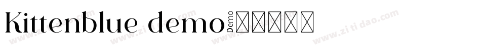 Kittenblue demo字体转换